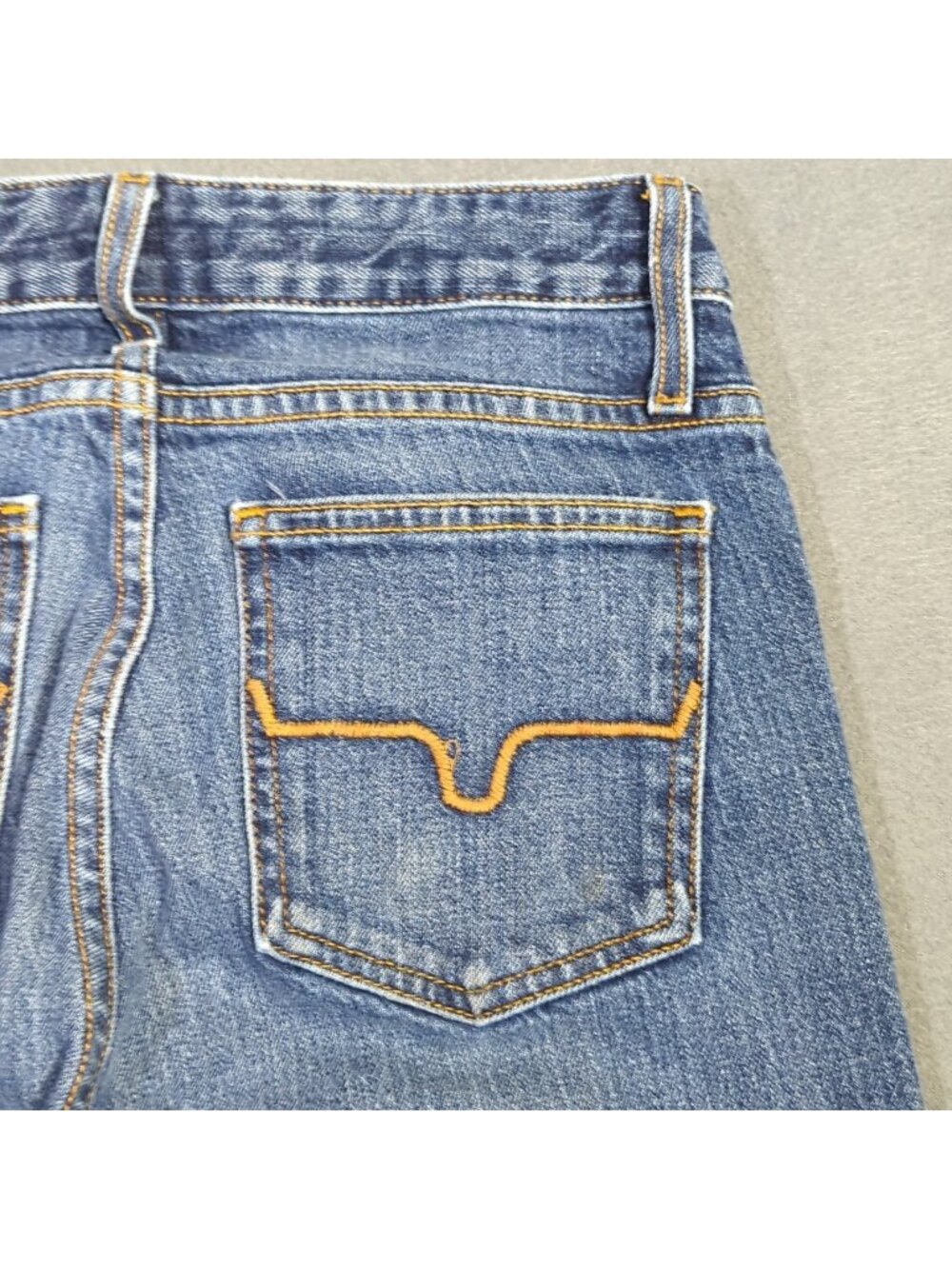 Kimes Ranch Jeans Women's 0x36 Blue Jennifer High Rise Wide Flare Leg Western - Picture 4 of 14